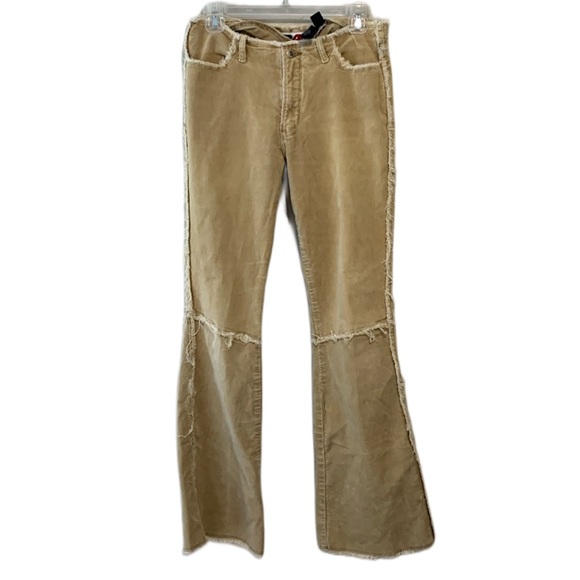 Vintage Pants - Y2K R4R Tan Frayed Corduroy Pants